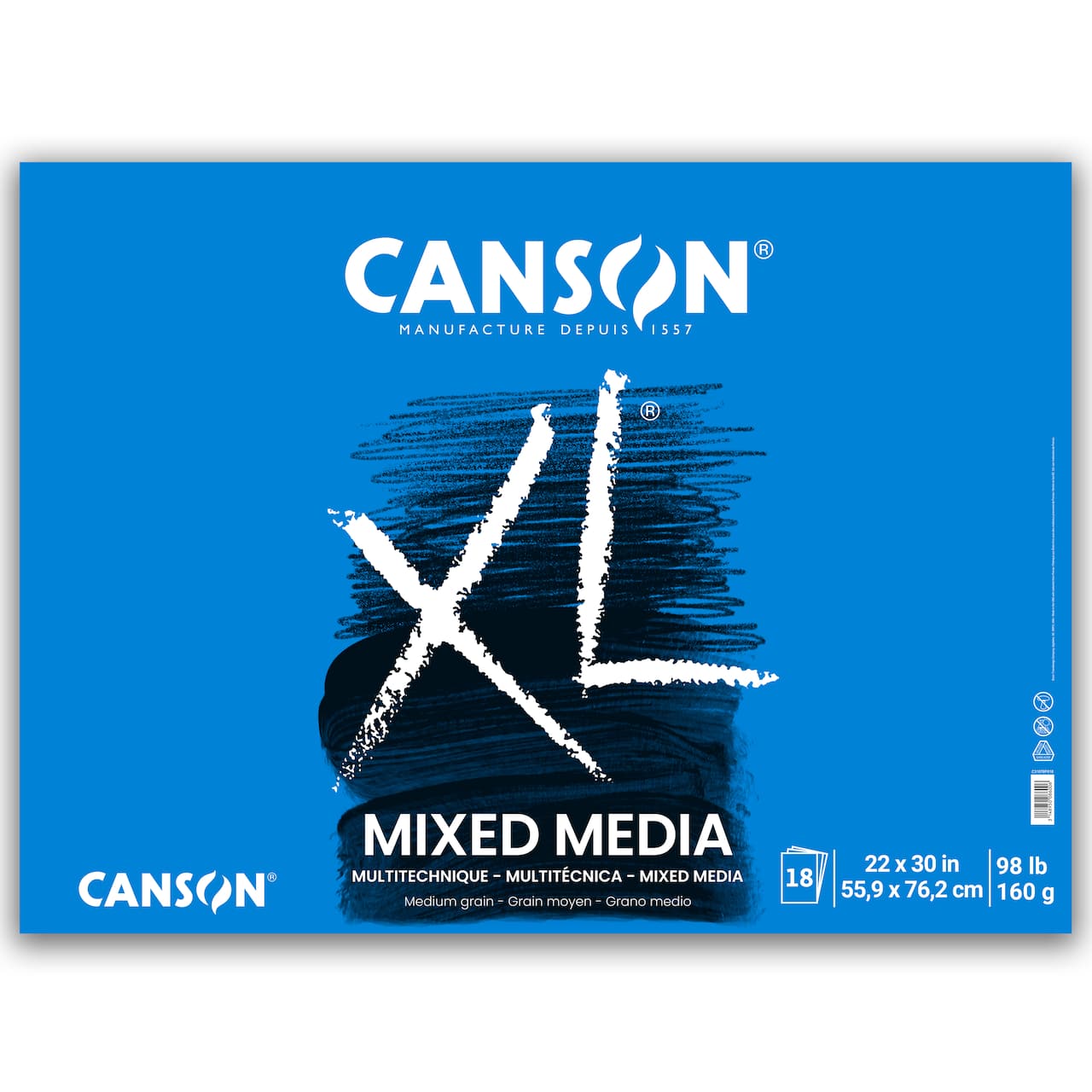 6 Pack: Canson® XL® Mixed Media Paper Pad, 22" x 30"
